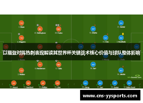 以福登对阵热刺表现解读其世界杯关键战术核心价值与球队整体影响 以福登对阵热刺表现解读其世界杯关键战术核心价值与球队整体影响